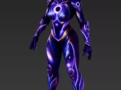 Female Gravity Pulse 3D model