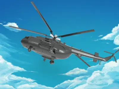 helicopter Mil Mi-8 3D model