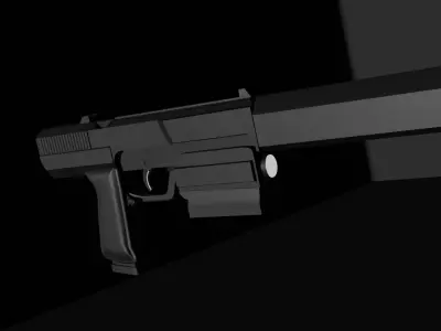 Generic Futuristic Handgun  3D model