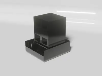 Cap Square Tubing 3D model