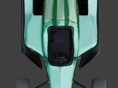 Futuristic Formula Racing Car 3D Model V01 Low-poly 3D model