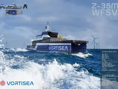 WindFarm Support Vessel 3D model