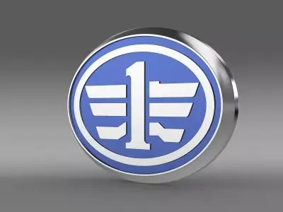 faw logo 3D model by Sergey