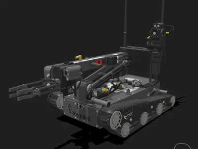 EOD Robot ROV Low-poly 3D model