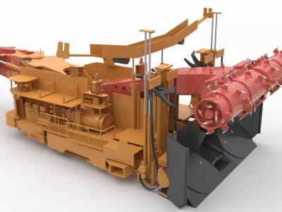 Anchor Digging Integrated Machine 3D model