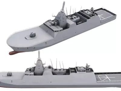 Mogami-class frigate 3D model