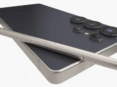 Samsung Galaxy S25 Ultra Black 3D model