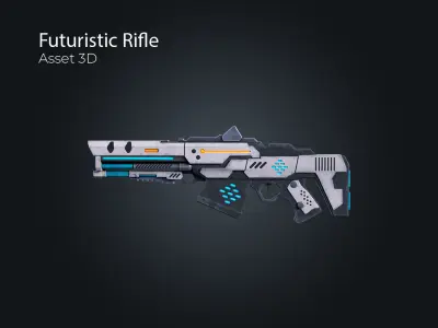 Futuristic Rifle V1 Low-poly 3D model