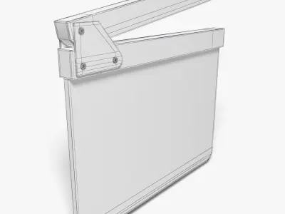 Clapperboard 3D model Low-poly 3D model