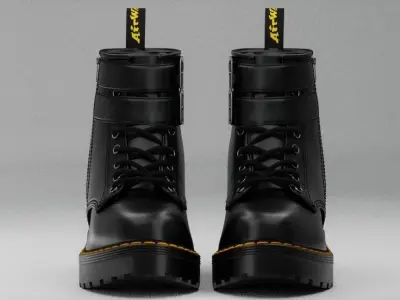 Dr Martens Buckle Boot 3D model