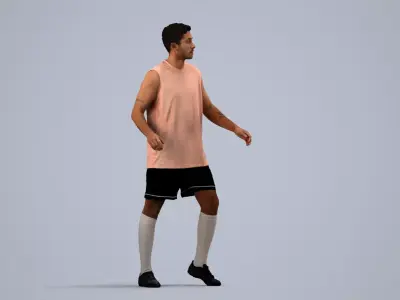00535Levi008 - Adult Caucasian man exercising in athletic wear 3D model