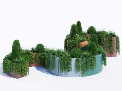 Modular Planters part 1 3D model