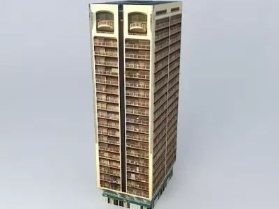 Habib Bank Tower Free 3D model