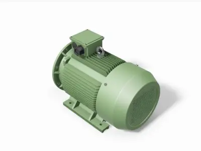 280M B35 Top 2 Pole IEC electric motor - 3D CAD model 3D model