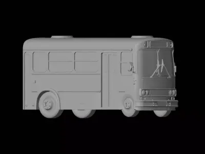 Vintage Flat Nose Bus 3D print model