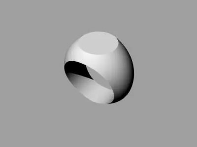 rings gold ball Free 3D model
