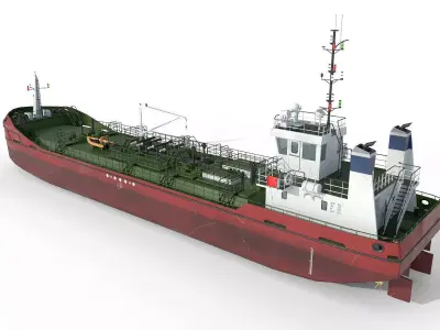 TANKER  Low-poly 3D model