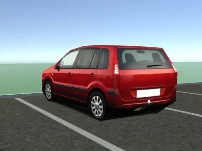 Background Car - Free Free low-poly 3D model