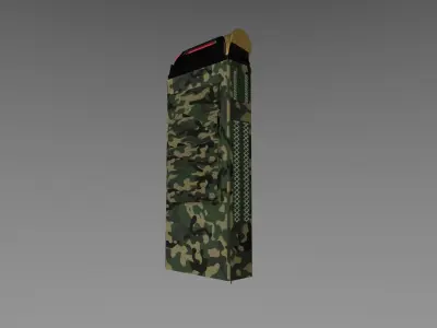 Automatic Ammo Pouch Low-poly 3D model