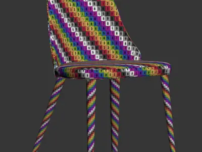 Break Dining Chair Bross Itlay 3D model