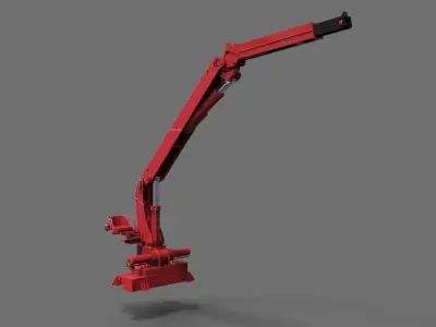 Fireboat crane 3D print model