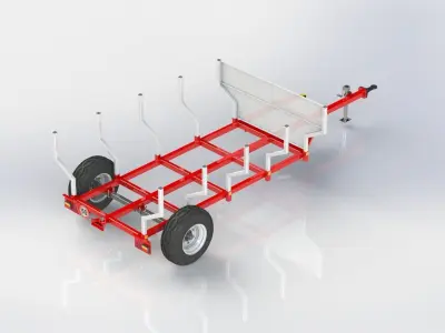 WG 6003 - Trailer for wood 3D model