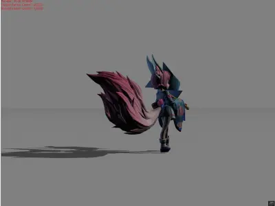 Nana Wind Fairy Low-poly 3D model