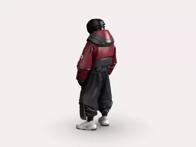 Night City Character Resident 3D model