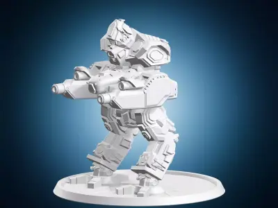 Heavy Walking Miniature 3D print model