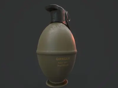 M61 Grenade - Models and Textures Low-poly Low-poly 3D model