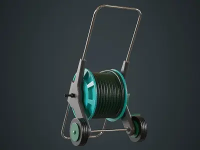 Hose Cart 1A Low-poly 3D model