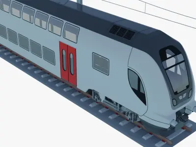 Bombardier Twindexx train 3D model