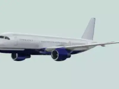 Commercial Airplane Model 3D print model