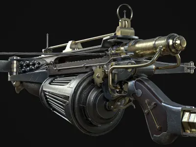 Van Helsing Crossbow Low-poly 3D model