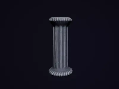 Column Pillar Low-poly 3D model