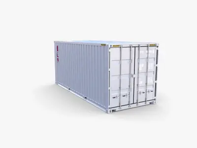 20ft Shipping Container Tex v2 3D model