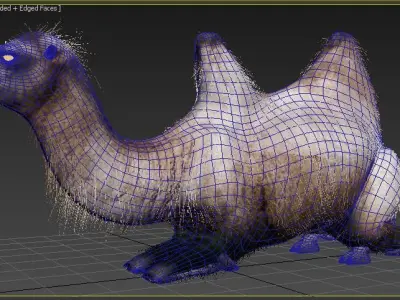 The camel 3D model