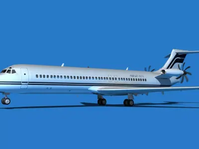 Boeing 7X7-1 Jet Fan V104 3D model