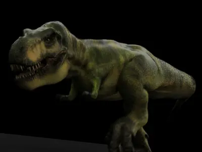 T-Rex Male Rigged and animated  Low-poly 3D model