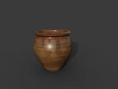 Jug  Pot 19th century Low-poly 3D model
