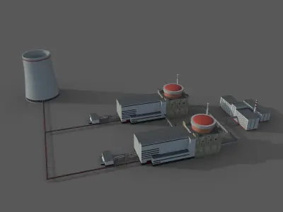 Nuclear power plant 3D model order