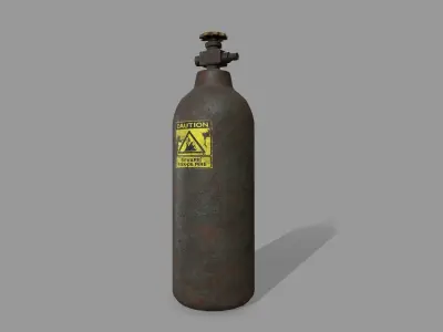 Oxygen Tank Low-poly 3D model shop