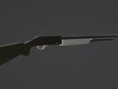 3D SHOTGUN MODEL Low-poly 3D model