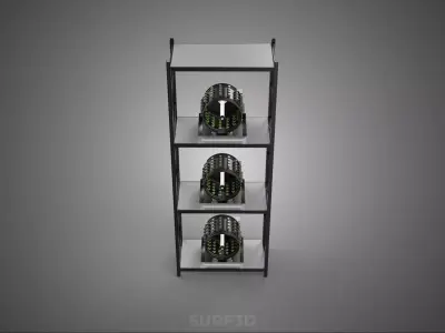 VERTICAL STACK GARDEN TOWER FRAME ROTARY HYDROPONIC PLANT FARM 3D model