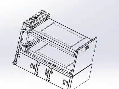 AGV carrying  car 3D model