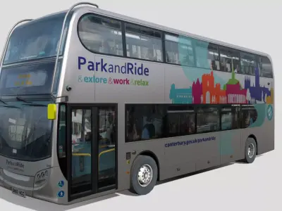Alexander Dennis Enviro 400 Park and Ride Low-poly 3D model