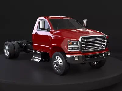 Generic Medium-Duty US Truck 3D model