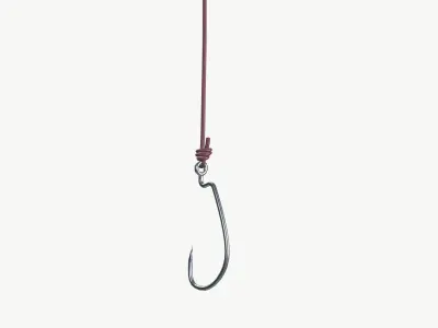 Fishing hook 3D model order