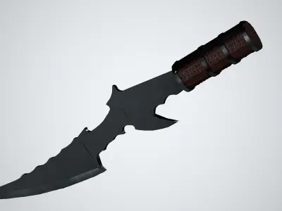 Fantasy Dagger 3D Model Low-poly 3D model