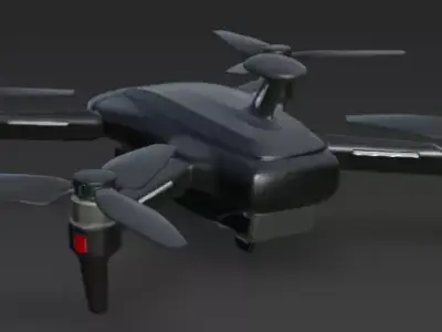 Drone 3D Model for Aerial Projects Games 3D model